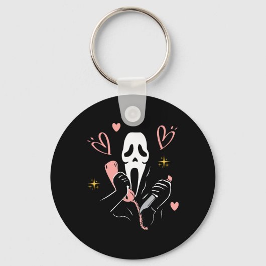 No You Hang Up First Ghost Calling Halloween Sleutelhanger (Voorkant)