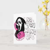 No You Hang Up Funny Valentine  Kaart (Gele Bloem)