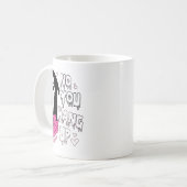 No You Hang Up Funny Valentine  Koffiemok (Voorkant links)