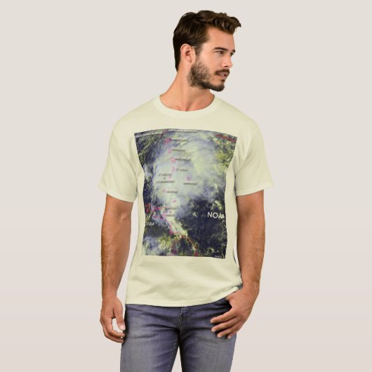 NOAA Caribische eilanden T-shirt (Voorkant volledig)