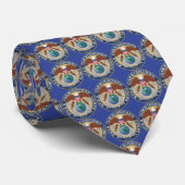 NOAA in opdracht van Corps Tiled Necktie Stropdas (Opgerold)
