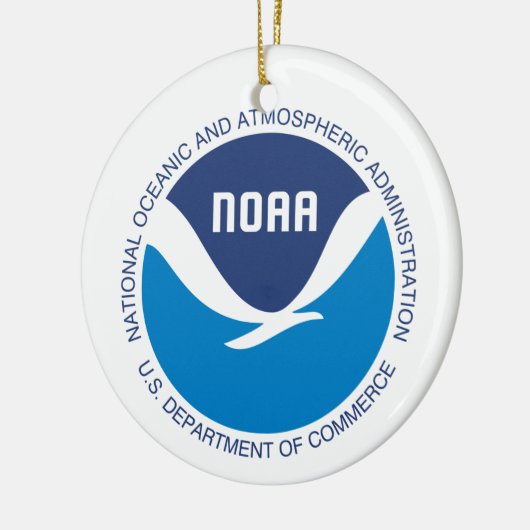 NOAA kerstversiering Keramisch Ornament (Links)