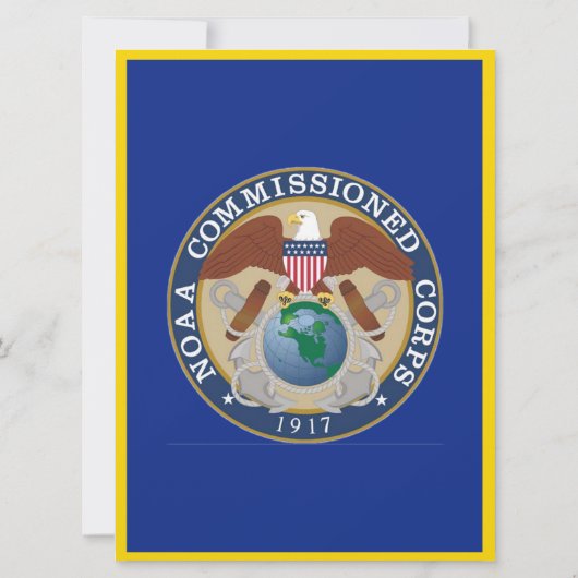 NOAA Luitenant Commandant Uitnodiging (Achterkant)