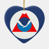 Noaa, Verenigde Staten Keramisch Ornament (Achterkant)