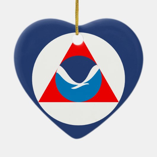 Noaa, Verenigde Staten Keramisch Ornament (Achterkant)