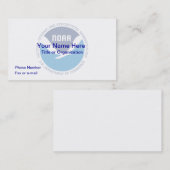 NOAA-Visitekaartje Visitekaartje (Voorkant / Achterkant)