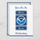 NOAA Wedding Invitation Kaart (Voorkant / Achterkant)