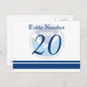NOAA Wedding Table Nimber Briefkaart (Voorkant / Achterkant)