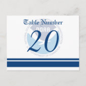 NOAA Wedding Table Nimber Briefkaart (Voorkant)