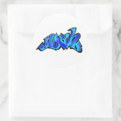 Noach 2 ronde sticker (Tas)