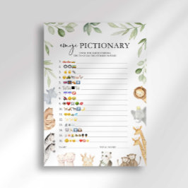 Noach's Ark Baby Shower Emoji Spel Kaart