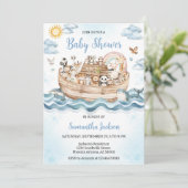 Noach's Ark Baby Shower Kaart (Staand voorkant)