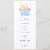 Noach's Ark Baby Shower Menu (Voorkant)