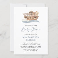 Noach's Ark Baby Shower Uitnodiging