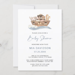 Noach's Ark Baby Shower Uitnodiging