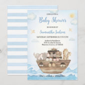 Noach's Ark babyshower uitnodiging (Voorkant / Achterkant)