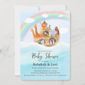 Noach's Ark Babyshower Uitnodiging (Voorkant)
