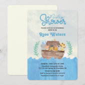 Noach's Ark Babyshower Uitnodiging (Voorkant / Achterkant)