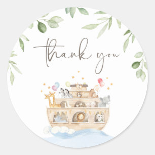 Noach's Ark bedanksticker Ronde Sticker