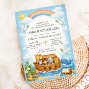 Noach's Ark Bijbelverhaal Doop Christening  Kaart