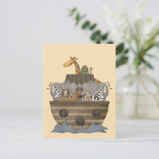 Noach's Ark Blank - Personaliseer het zelf Briefkaart (Staand voorkant)