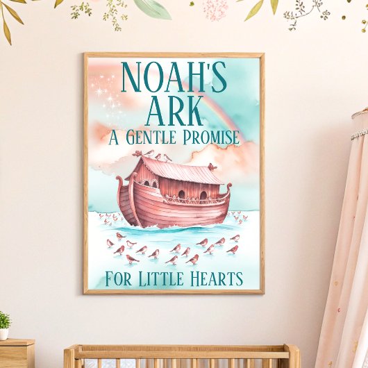 Noach's Ark Christelijke Peuteropvang Kinderen Muu Poster