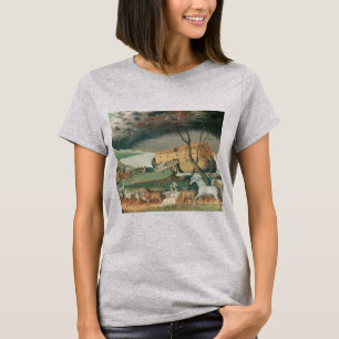 Noachs Ark door Edward Hicks, Vintage Folk Art T-shirt