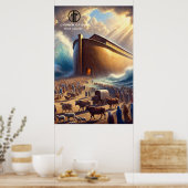 Noach's Ark hangende papieren poster (Keuken)