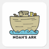 Noach's Ark Kindersticker Vierkante Sticker (Voorkant)