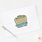 Noach's Ark Kindersticker Vierkante Sticker (Envelop)