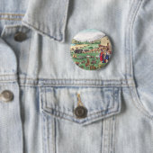 Noachs ark met dieren ronde button 5,7 cm (In situ)