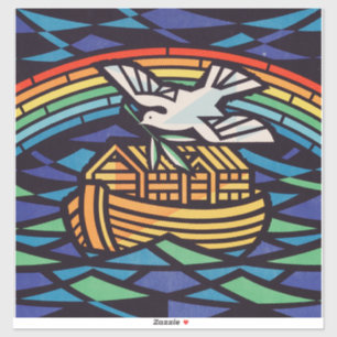 Noach's ark met Heilige Geest Sticker
