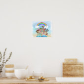 NOACH'S ARK  NURSERY POSTER (Keuken)