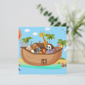 Noach's Ark Personaliseerbaar Aangepast Kaart (Staand voorkant)