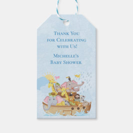 Noach's ark schattig bedankt favoriet cadeaulabel