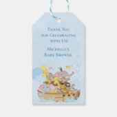 Noach's ark schattig bedankt favoriet cadeaulabel (Achterkant)