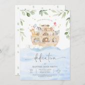 Noach's Ark Uitnodiging Aankondiging (Voorkant / Achterkant)