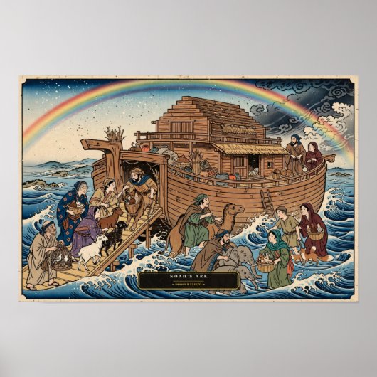 Noach's Ark — Ukiyo-e Poster (Voorkant)