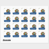 Noach's ark vierkante sticker (Vel)