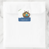 Noach's ark vierkante sticker (Tas)