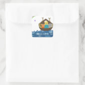Noach's ark vierkante sticker (Tas)
