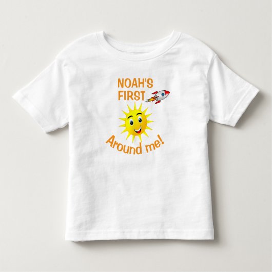 Noach's eerste reis: perfect 1e verjaardagscadeau kinder shirts (Voorkant)