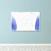 Noach's kudde zag... Canvasprint Canvas Afdruk (Insitu (Houten vloer))