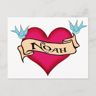 Noah - Aangepast Tattoo T-shirts en cadeautjes Briefkaart