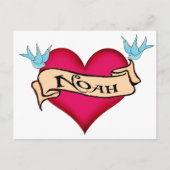 Noah - Aangepast Tattoo T-shirts en cadeautjes Briefkaart (Voorkant)