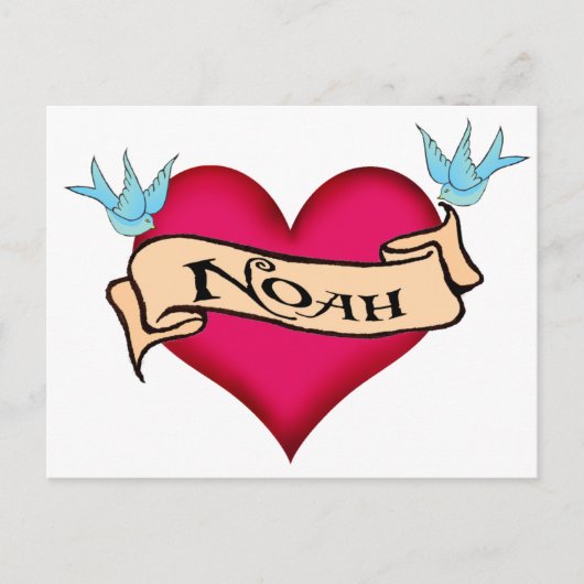Noah - Aangepast Tattoo T-shirts en cadeautjes Briefkaart (Voorkant)