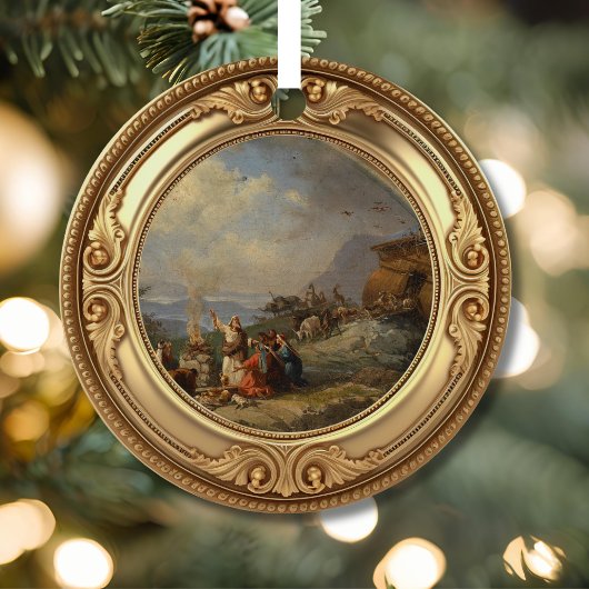 Noah and the Ark Advent Jesse Tree Metalen Ornament