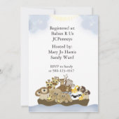 Noah Ark Baby shower Uitnodiging (Achterkant)