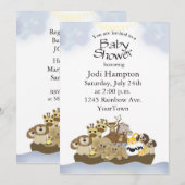 Noah Ark Baby shower Uitnodiging (Voorkant / Achterkant)