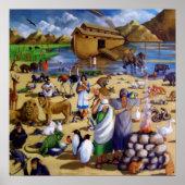 NOAH, ARK, DIEREN NA STROOM: ARTWORKAFDRUKKING POSTER (Voorkant)